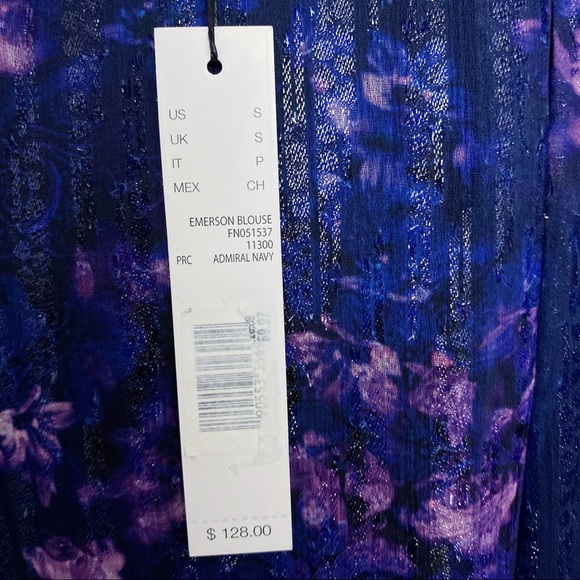 T Tahari Emerson Sleeveless Blouse in Admiral Navy - Picture 7 of 10